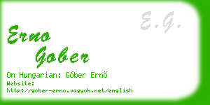 erno gober business card