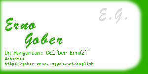 erno gober business card